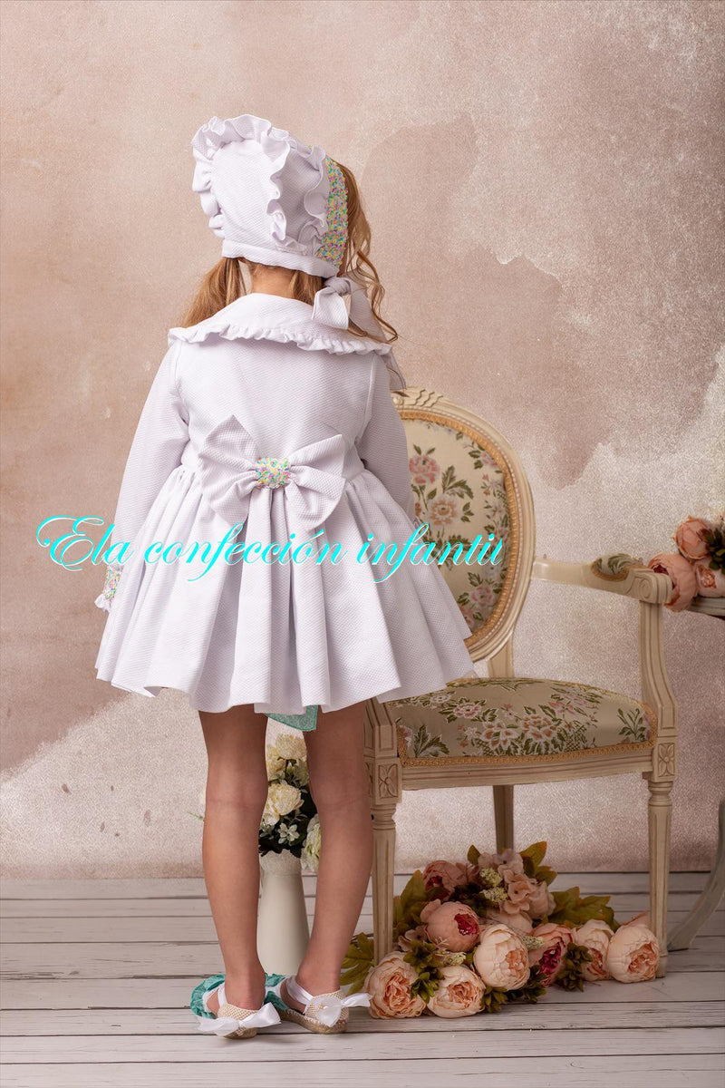 Girls white sale dress coat