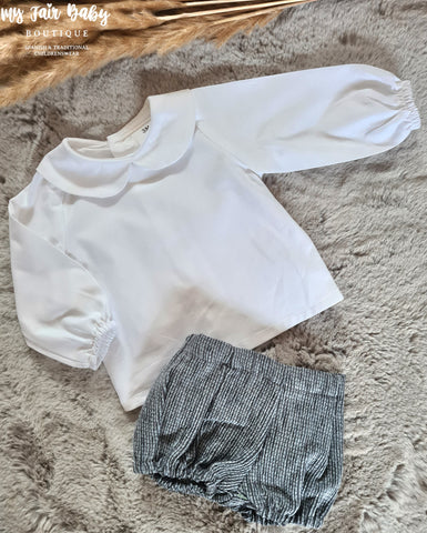 Ceyber Spanish Baby Boys Grey Jam Pant Set DD4005 ~ 3-24m