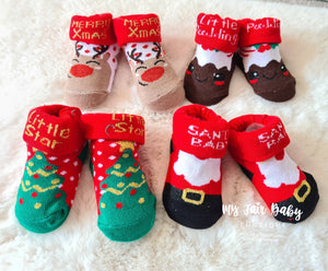 Baby Christmas Socks 0-6m