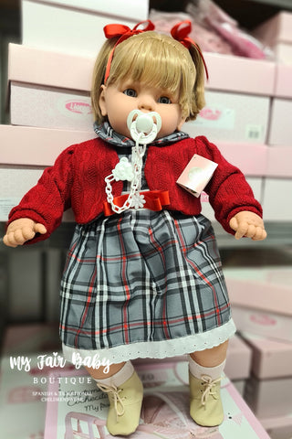 Spanish Berbesa Large 62cm Crying Toddler Girl Doll 8038 - IN STOCK NOW