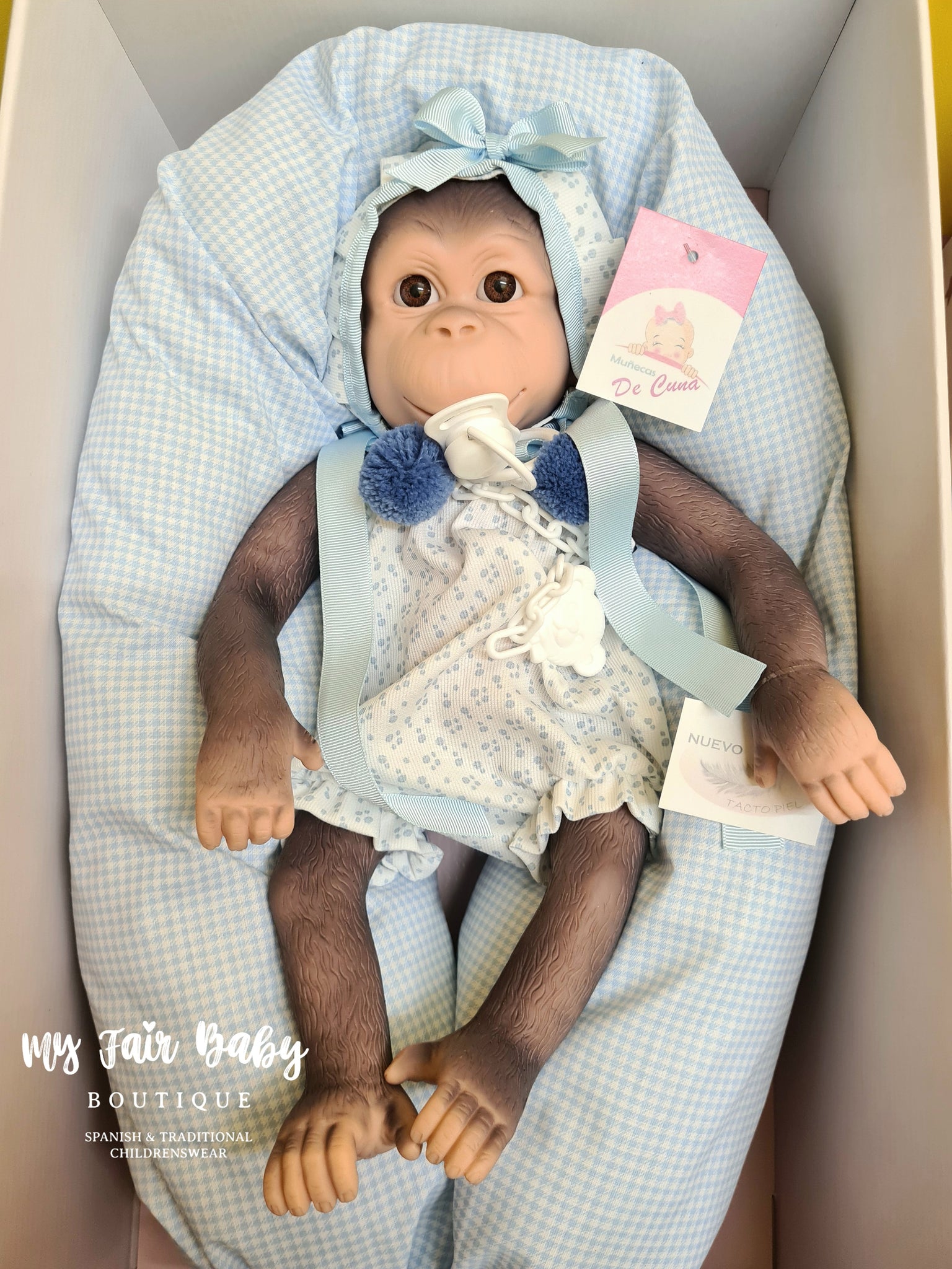 Spanish Baby Chipi Silicone Reborn Monkey Doll 36305 - IN STOCK NOW