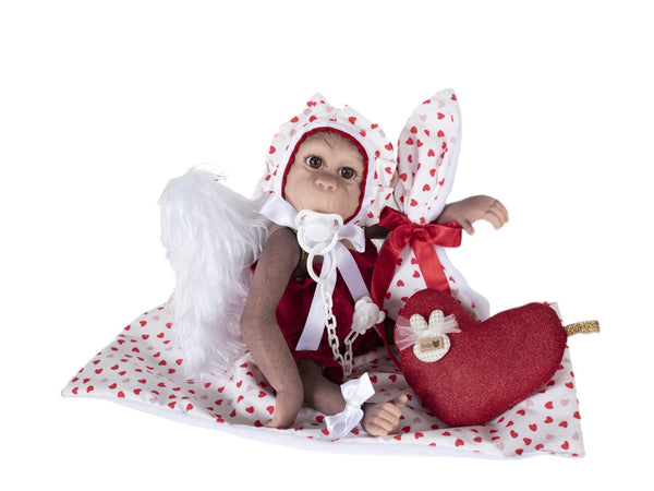 Spanish Baby Valentines Reborn Silicone Monkey Doll 36150 ~ LIMITED EDITION - PREORDER