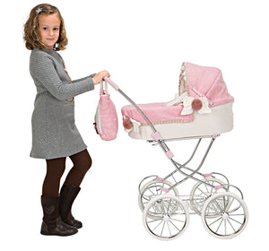 Spanish Pink Reborn Doll Pram Paris 40820 90cm - PREORDER