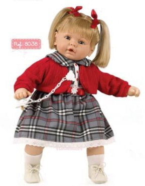 Spanish Berbesa Large 62cm Crying Toddler Girl Doll 8038 - IN STOCK NOW