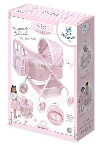 Spanish DeCuevas My First Niza Doll Pram 86046 56cm - PREORDER