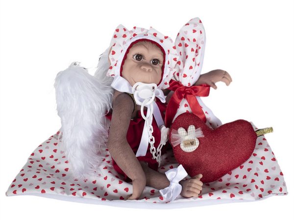 Spanish Baby Valentines Reborn Silicone Monkey Doll 36150 ~ LIMITED EDITION - PREORDER