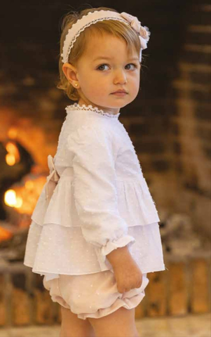 DBB Collection Spanish Baby Girls Nude Jam Pant Set 12204 - NON RETURNABLE
