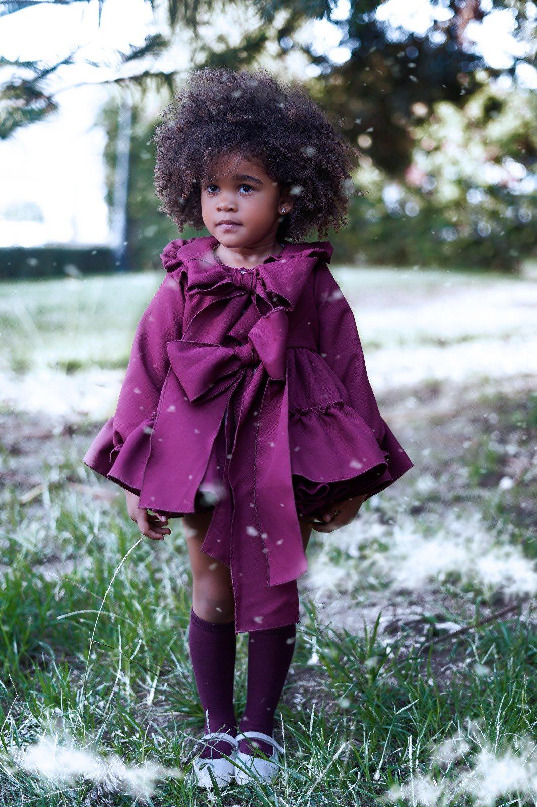 Ela Confeccion AW24 Spanish Girls Burgundy Jacket  - MADE TO ORDER