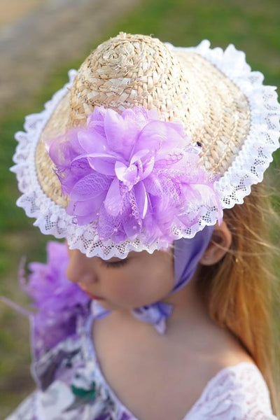 Ela Confeccion SS25 Spanish Girls Lilac Puffball Dress ~ MADE TO ORDER