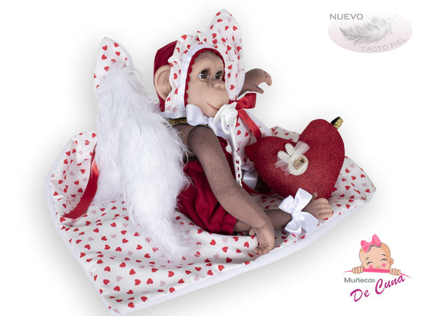 Spanish Baby Valentines Reborn Silicone Monkey Doll 36150 ~ LIMITED EDITION - PREORDER