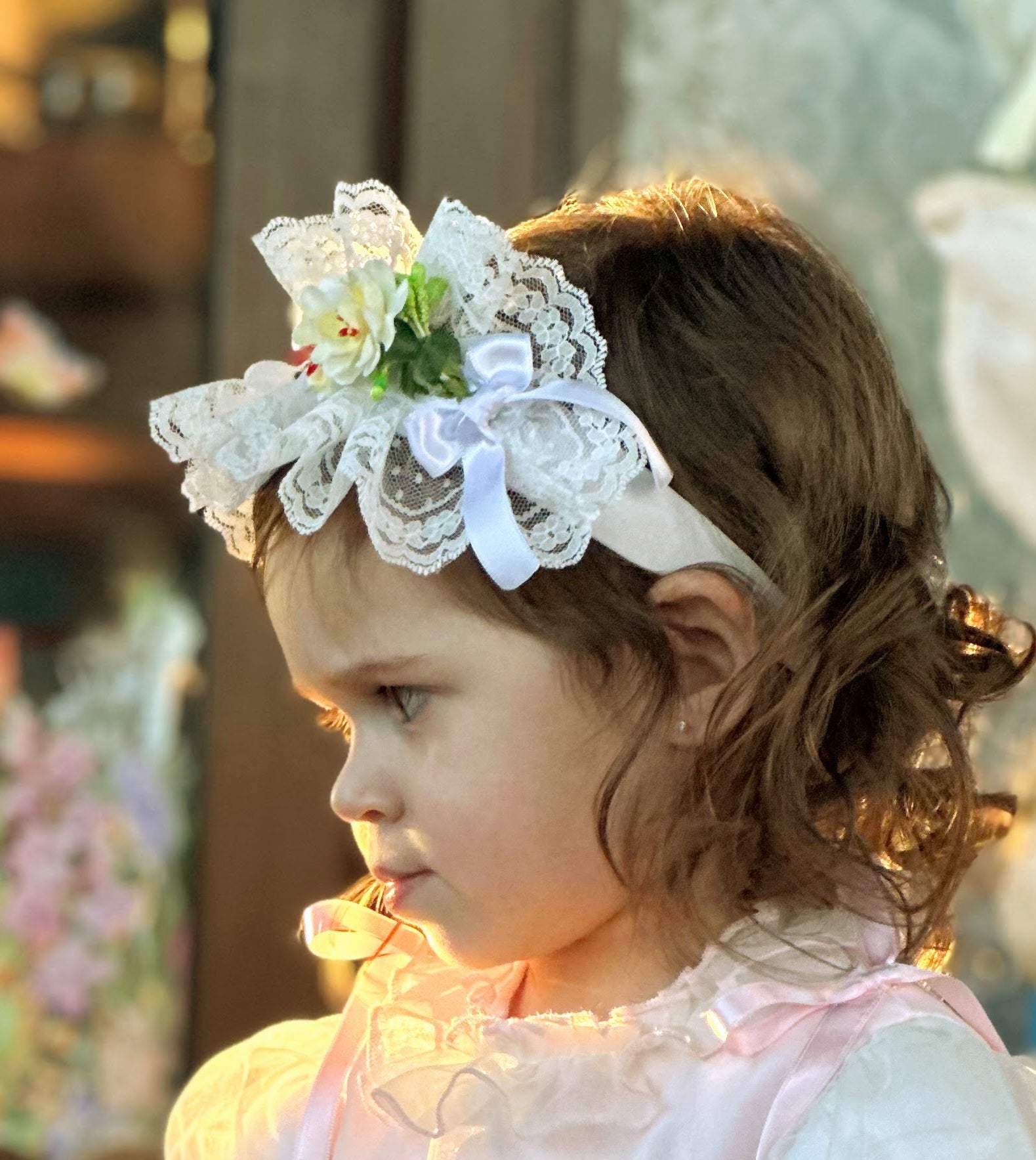 Sonata Infantil SS25 Spanish Girls White Headband ~ MADE TO ORDER