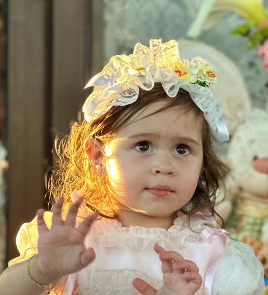 Sonata Infantil SS25 Spanish Girls White Headband ~ MADE TO ORDER