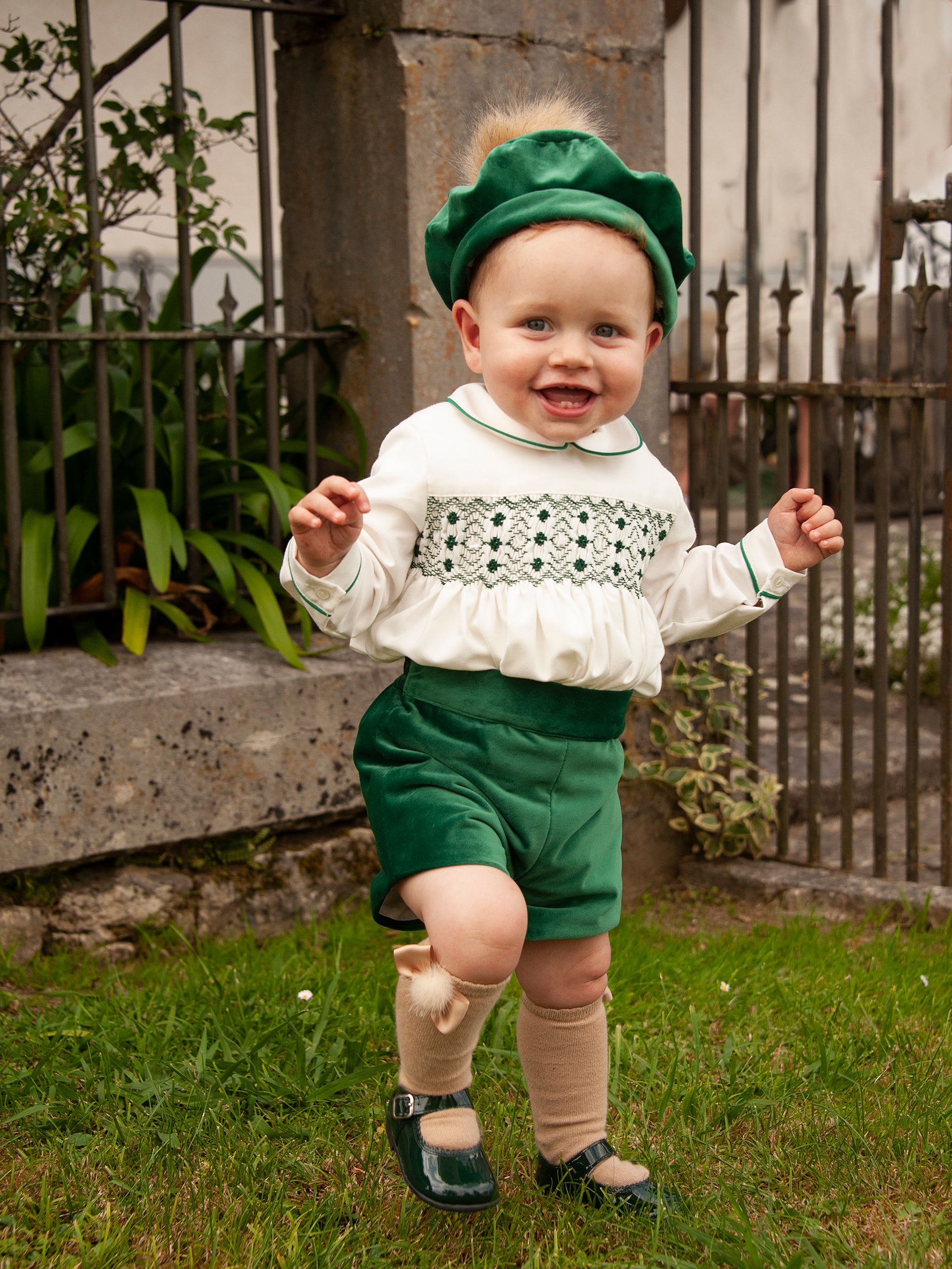 Boy fashion smocked christmas outfits