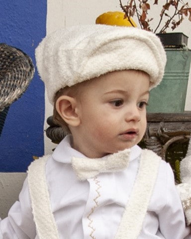 Sonata Infantil AW24 Spanish Boys Cream Hat IN2404 - MADE TO ORDER