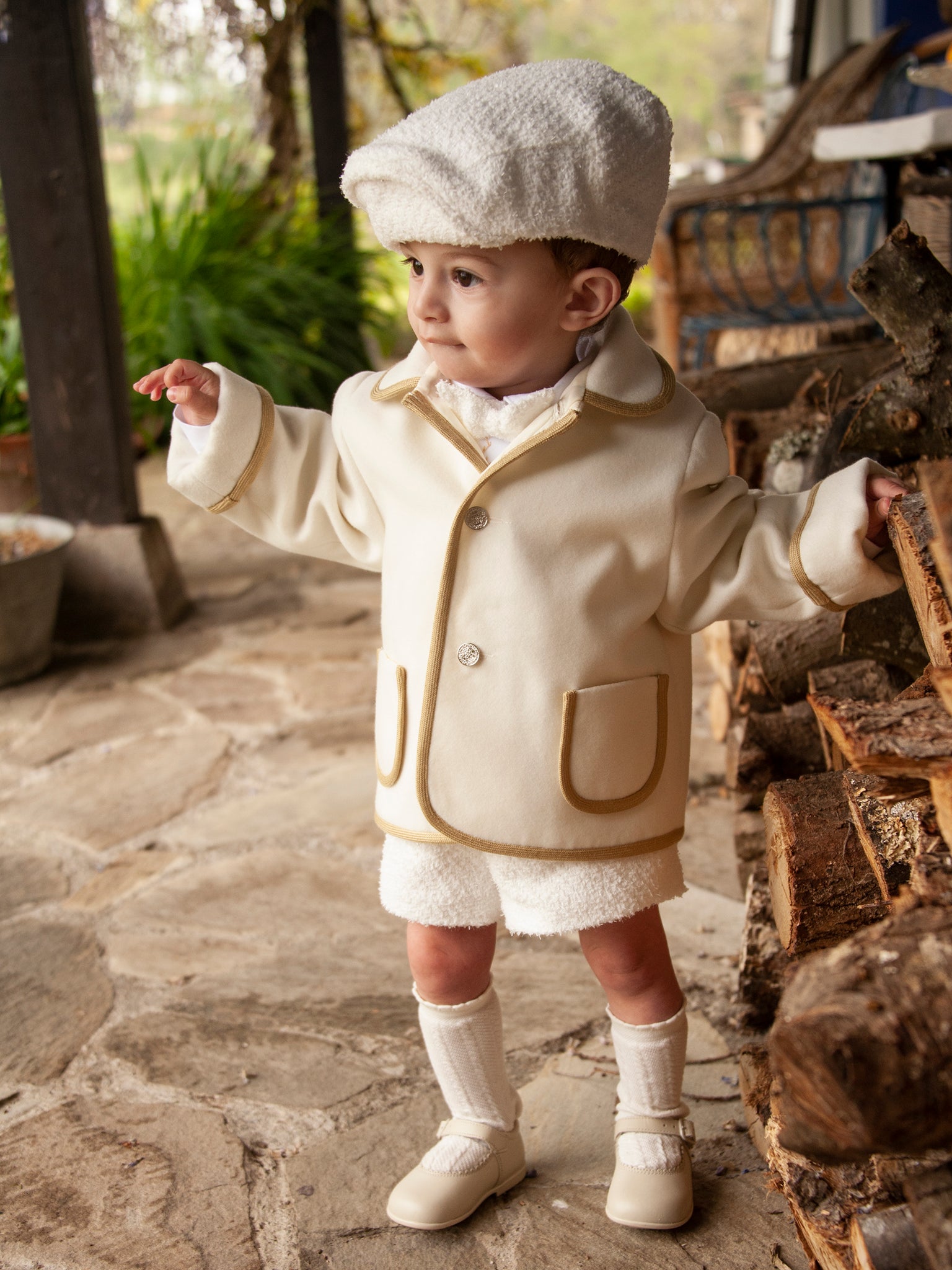 Sonata Infantil AW24 Spanish Boys Cream Blazer IN2405 - MADE TO ORDER