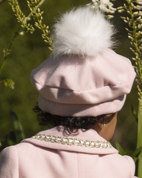 Sonata Infantil AW24 Spanish Girls Pink Coat IN2407 - MADE TO ORDER