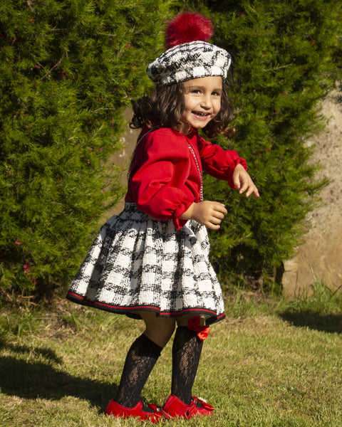 Sonata Infantil AW24 Spanish Girls Red Blouse IN2427 - MADE TO ORDER