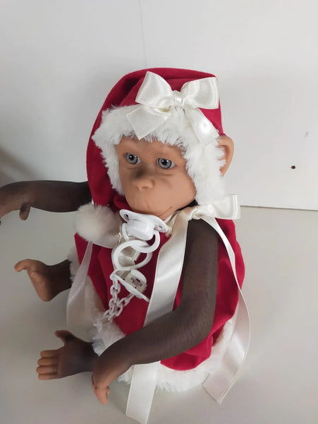 Spanish Baby Lolita Christmas Reborn Monkey Doll 36403 - PREORDER