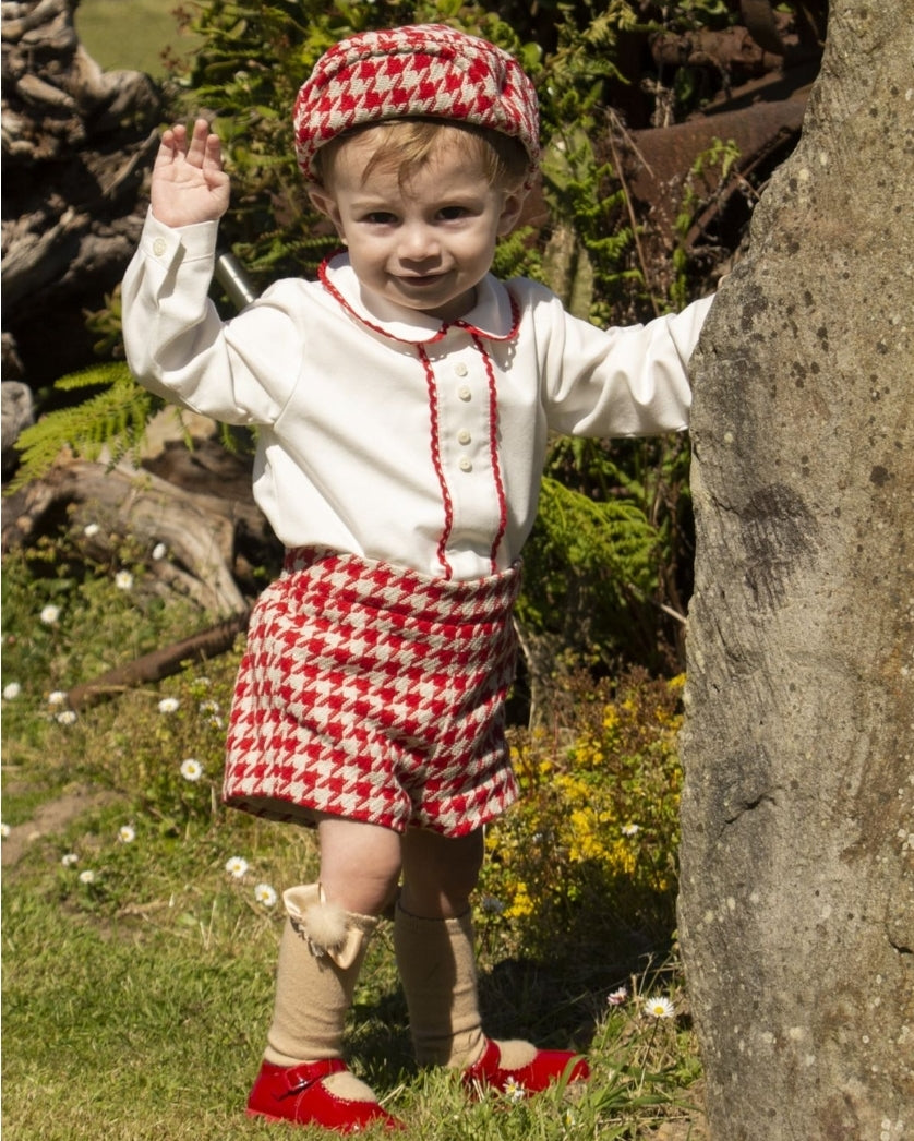 Boy fashion smocked christmas outfits