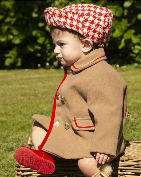 Sonata Infantil AW24 Spanish Boys Camel & Red Jacket IN2434 - MADE TO ORDER