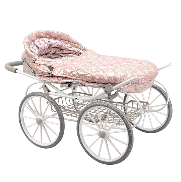 Spanish DeCuevas XL Pink Quilted Reborn Doll Pram 40870 93cm - PREORDER