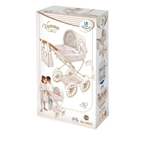 Spanish DeCuevas Verona Reborn Doll Pram 80078 81cm - PREORDER