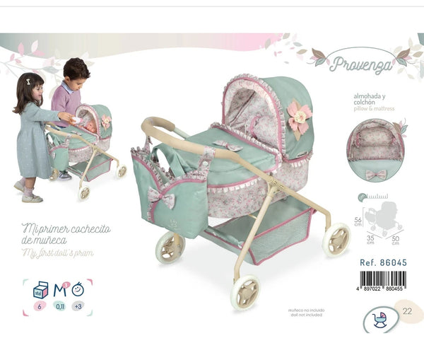 Spanish DeCuevas My First Provence Doll Pram 86045 56cm - PREORDER