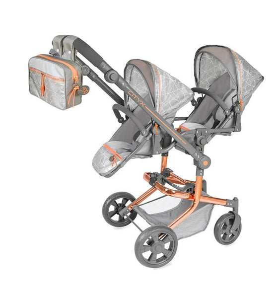 Spanish DeCuevas Cityx Reborn Twin Doll Pram 90877 91cm - PREORDER