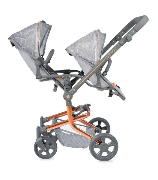 Spanish DeCuevas Cityx Reborn Twin Doll Pram 90877 91cm - PREORDER