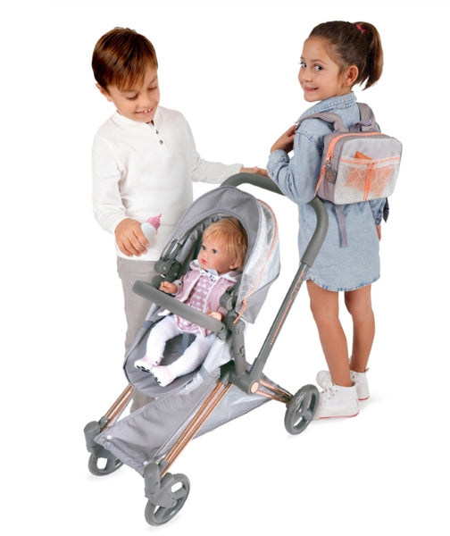 Spanish DeCuevas Cityx Convertable 3x1 Doll Pram 81777 (73cm) - PREORDER