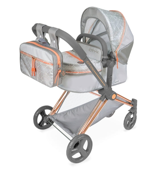 Spanish DeCuevas Cityx Convertable 3x1 Doll Pram 81777 (73cm) - PREORDER