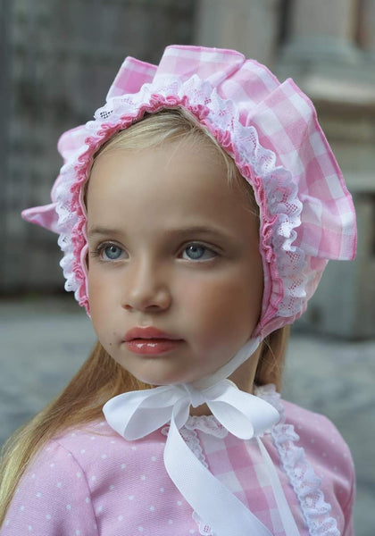 Ela Confeccion AW24 Spanish Girls Pink Puffball Dress - MADE TO ORDER