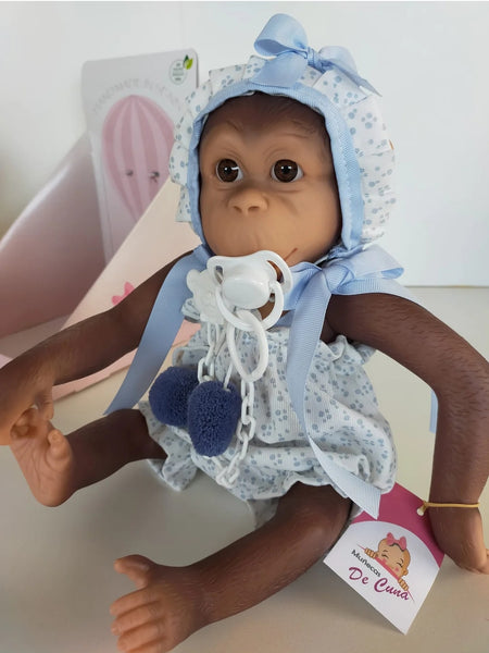 Spanish Baby Chipi Silicone Reborn Monkey Doll 36305 - IN STOCK NOW