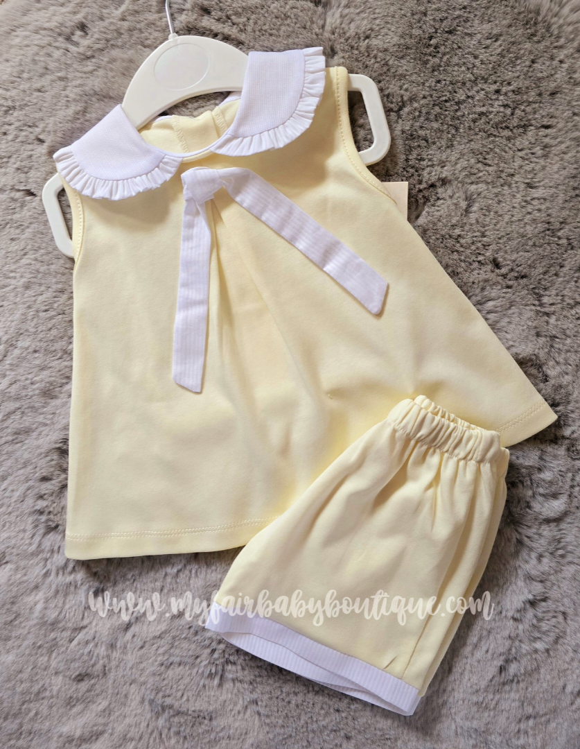 Spanish Girls Lemon Top & Short Set ~ 12m-3y