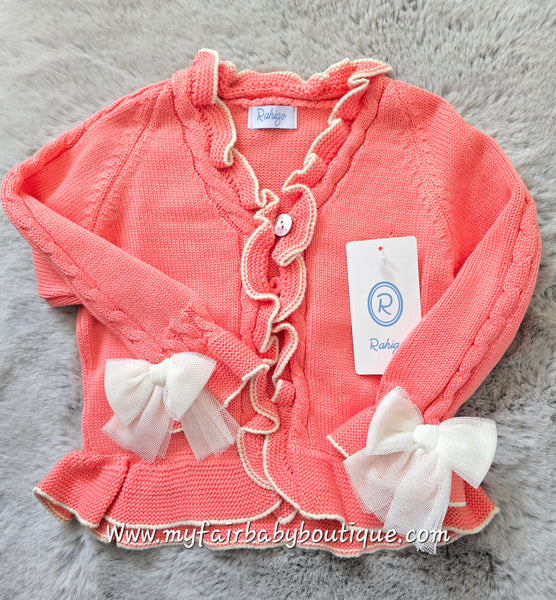 Rahigo Spanish Girls Orange Short, Cardigan & Blouse Set 22189