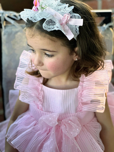 Sonata Infantil SS25 Spanish Girls Pink Headband ~ MADE TO ORDER