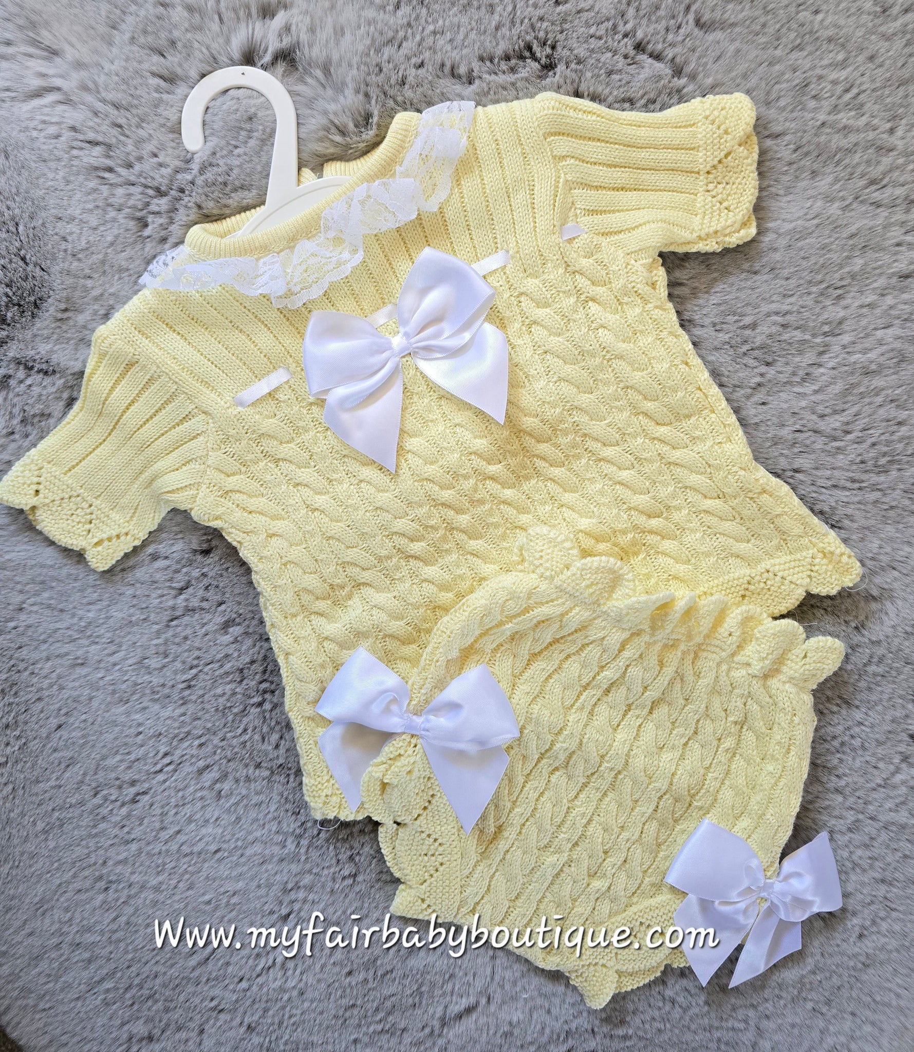 Spanish Baby Girls Lemon Yellow Jam Pant Set ~ 3-36m