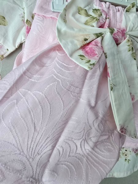 Beau Kid Traditional Girls Pink Short & Floral Blouse Set 444200 ~ 2-6y