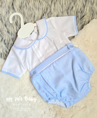 Spanish Baby Boys Blue Pastel Jam Pant Sets ~ 1m