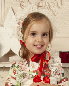 Sonata Infantil Spanish Girls Christmas Bonnet IN2241- MADE TO ORDER